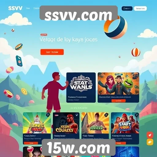 Tendências de design do site de jogos ssvv.com